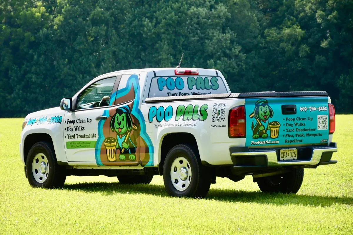 Poo Pals service truck in Princeton